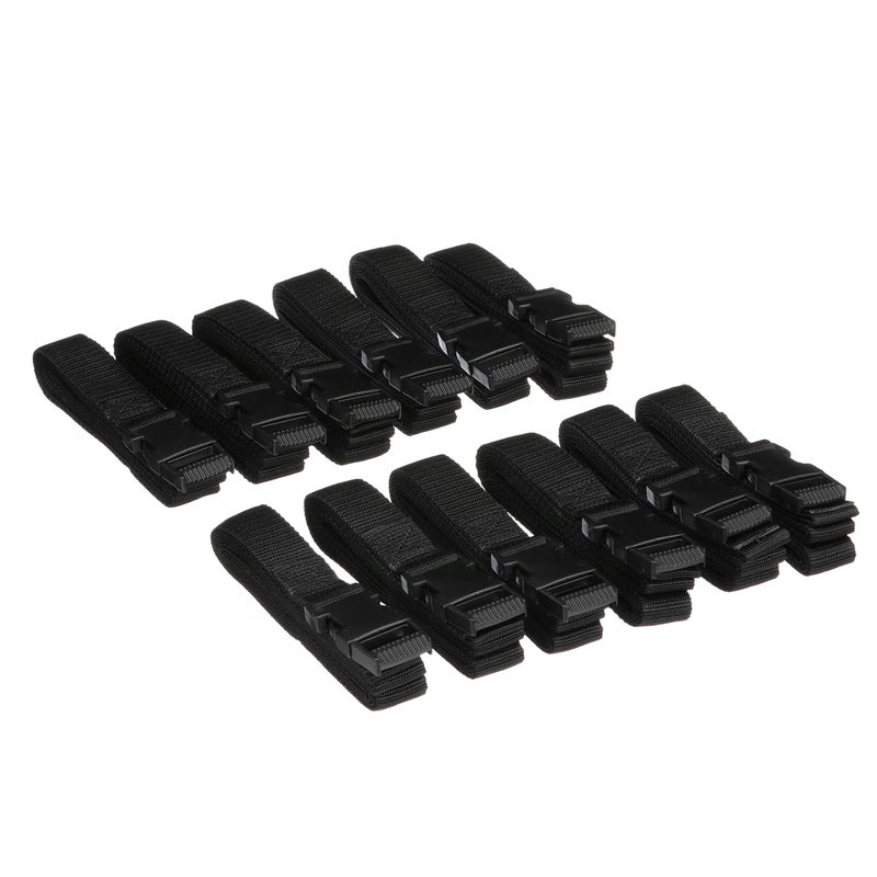 Seachoice Boat Cover Tie Down Strap Down Kit, Black, Includes 12 Straps - Image 1